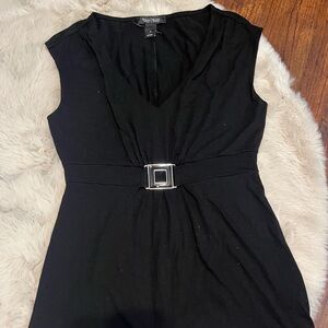 White House Black Market Elegant Black Blouse